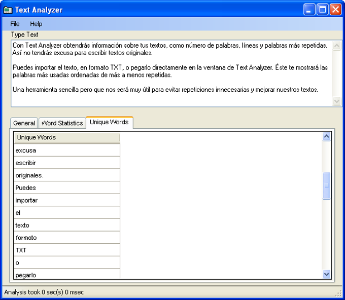 Text Analyzer Text Analyzer