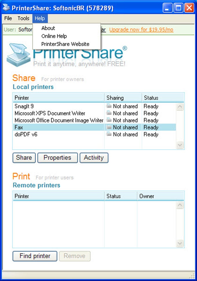 Программа printershare для андроид