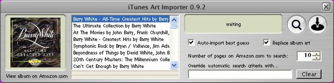 iTunes Art Importer iTunes Art Importer