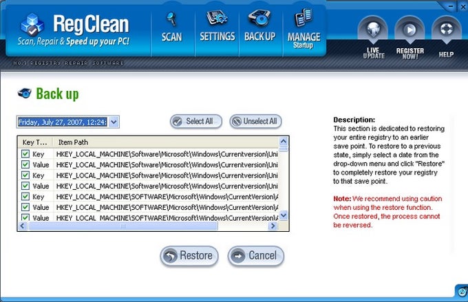 RegClean RegClean