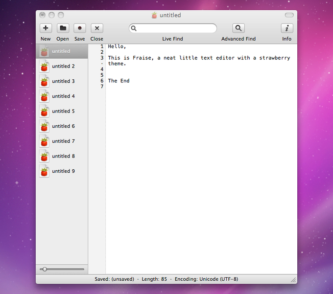 fraise text editor mac