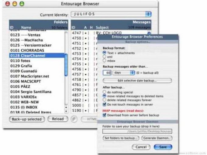 Entourage Browser