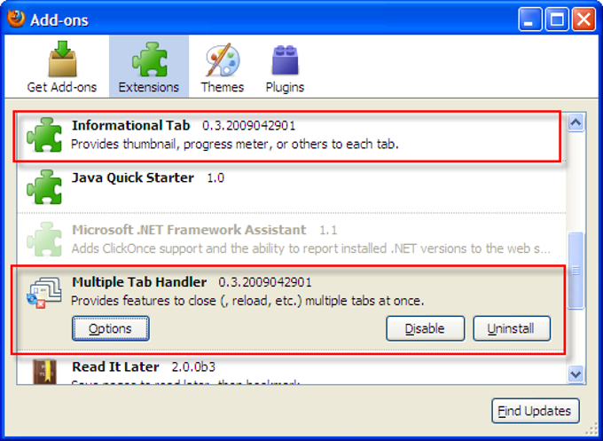 Tabextensions Tabextensions