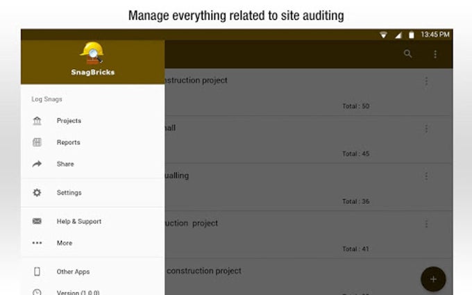 SnagBricks - Site Auditing Snagging Punch Lis