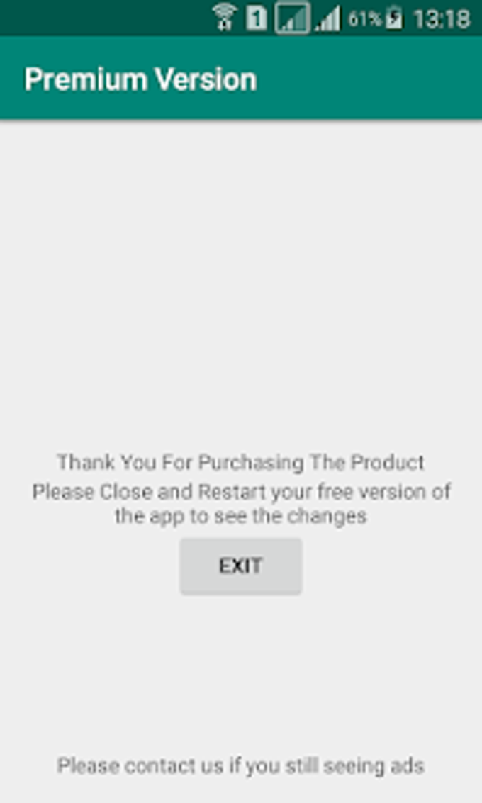 Premium Version - Lifetime Usage