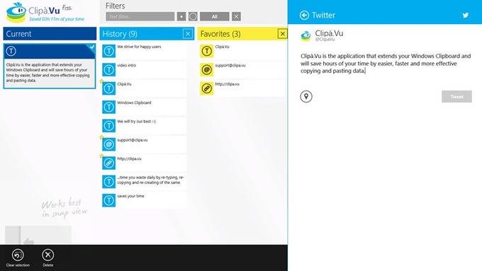 Clipà.Vu Clipboard Free für Windows 10 Clipà.Vu Clipboard Free für Windows 10