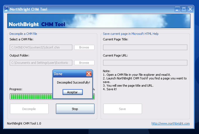 NorthBright CHM Tool NorthBright CHM Tool