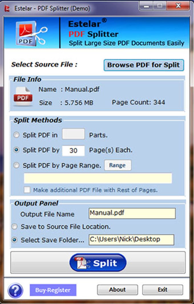 PDF Splitter