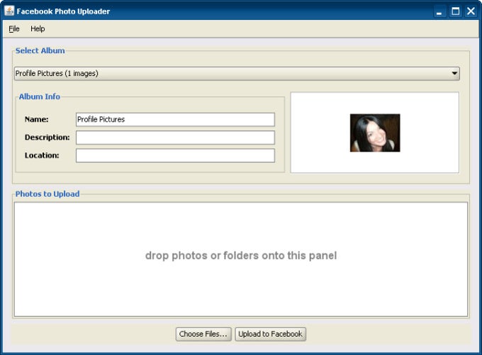 Facebook Photo Uploader Facebook Photo Uploader