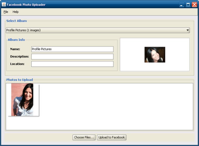 Facebook Photo Uploader Facebook Photo Uploader