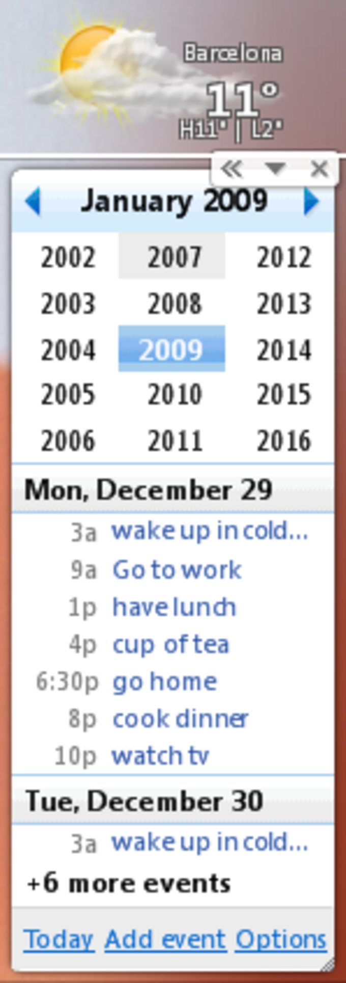 Download Desktop Calendar free latest version