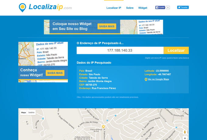 Localizador de IP Localizador de IP