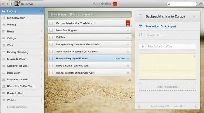 Wunderlist Wunderlist
