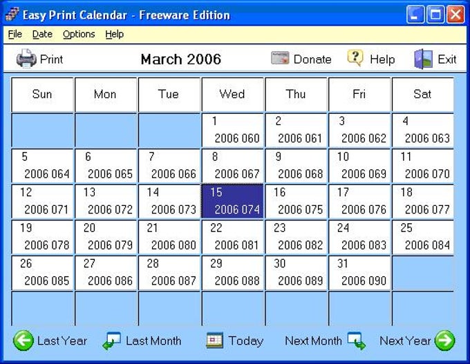 Easy Print Calendar Easy Print Calendar