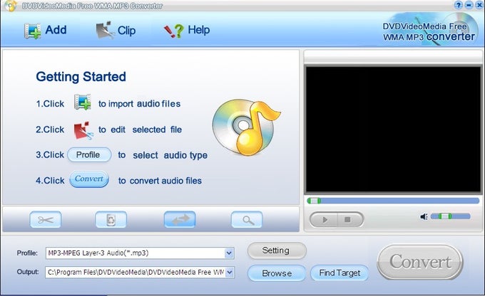 DVDVideoMedia Free WMA MP3 Converter DVDVideoMedia Free WMA MP3 Converter
