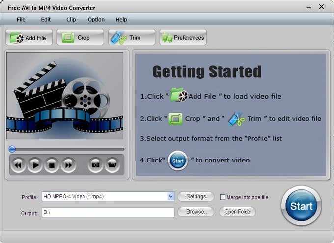 Free AVI to MP4 Converter