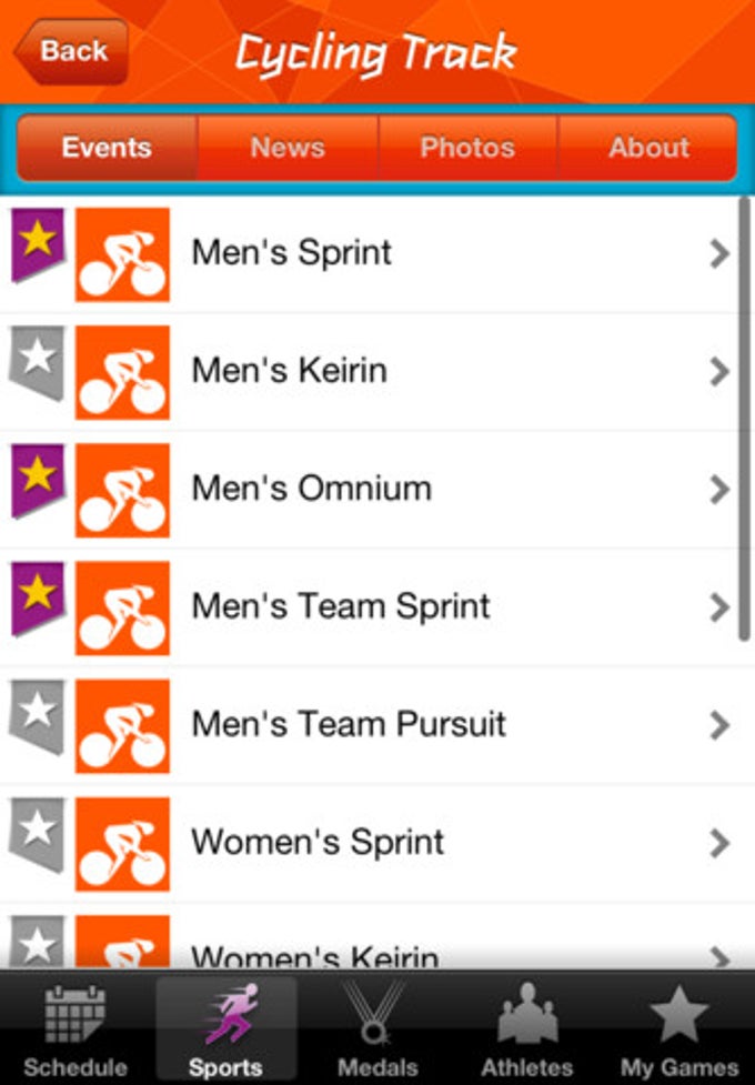 London 2012 Results App London 2012 Results App