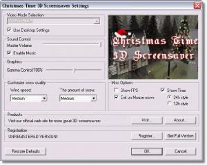Christmas Time 3D Screensaver Christmas Time 3D Screensaver