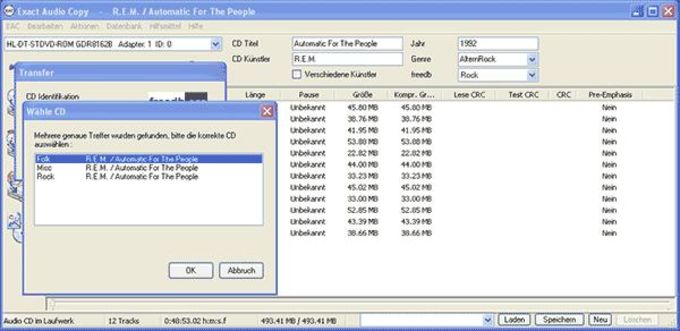 exact audio copy log file