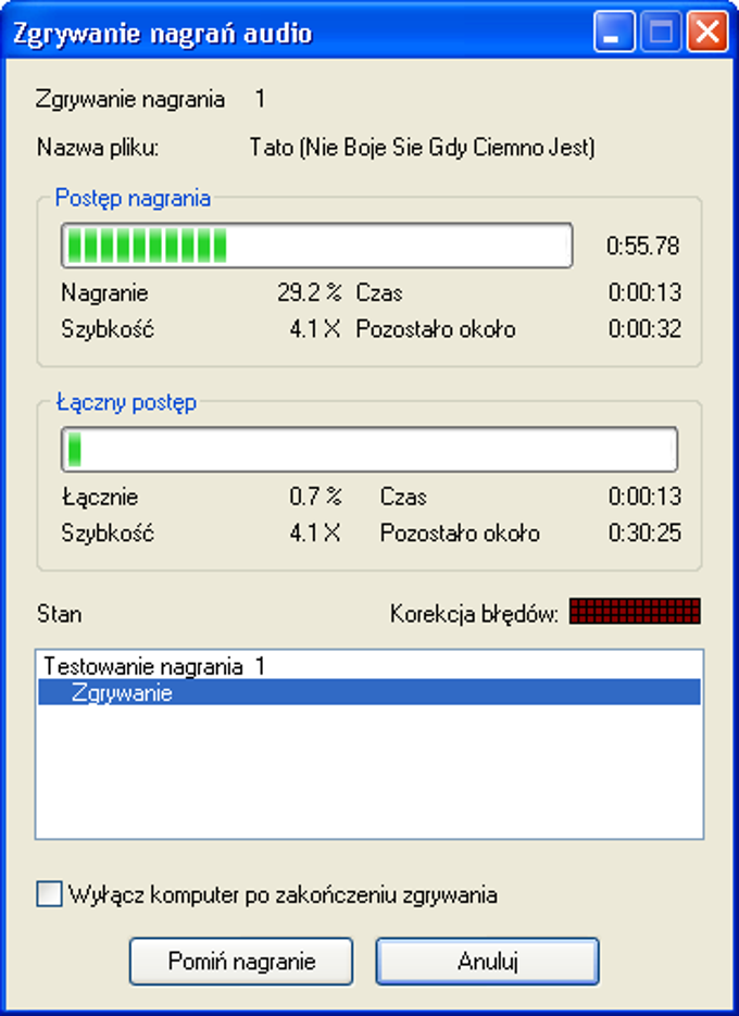 Exact Audio Copy (EAC) Exact Audio Copy (EAC)