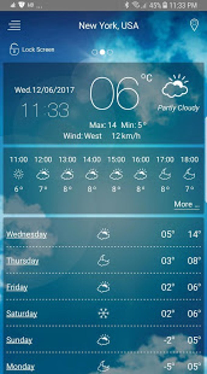 Weather app Weather app
