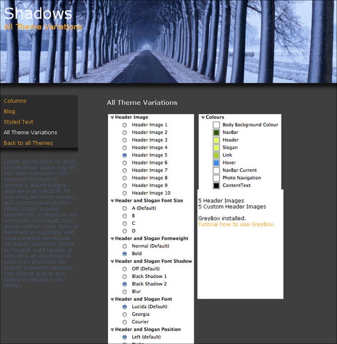 Shadows-Theme Shadows-Theme