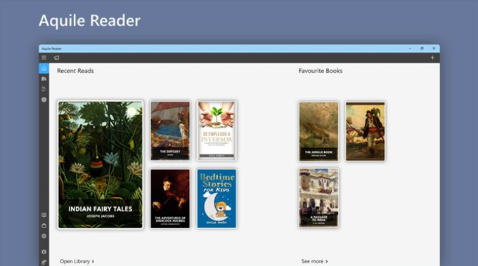 Aquile Reader - Modern epub ebook reader