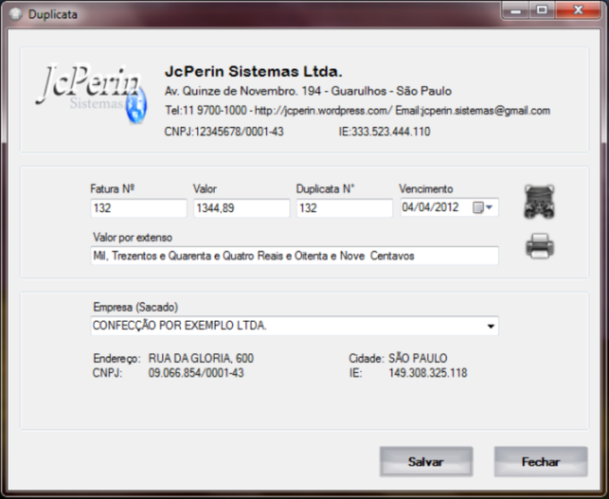 Editor de Recibos Editor de Recibos