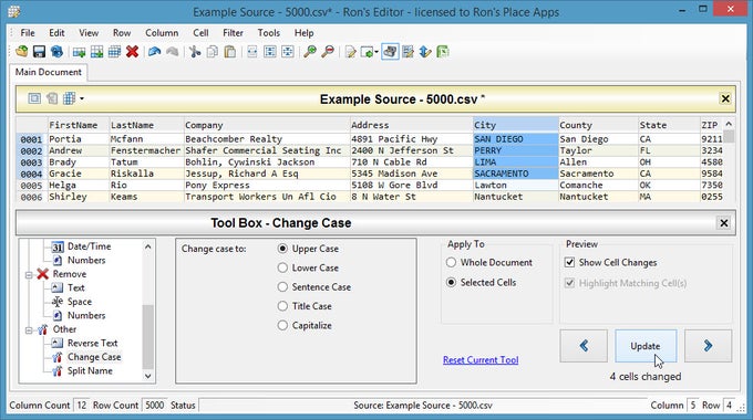 Ron's Editor - Ultimate CSV Editor - Download
