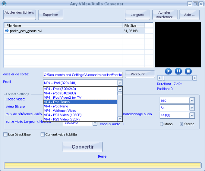Any Video/Audio Converter
