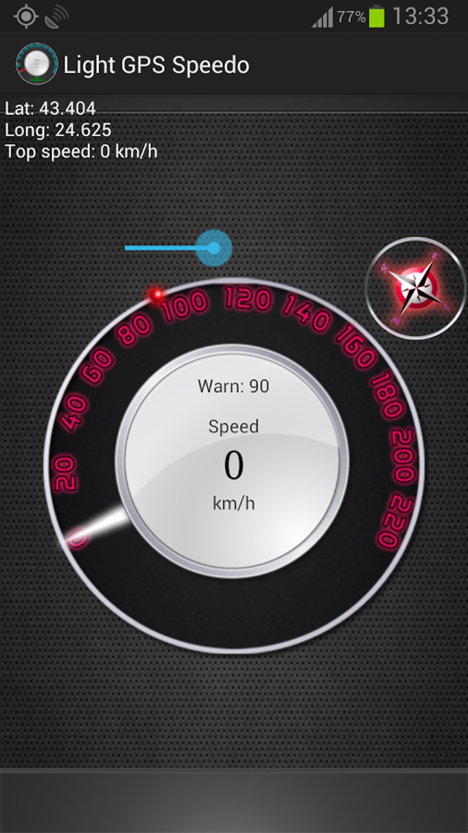 Light GPS Speedometer: kph/mph Light GPS Speedometer: kph/mph