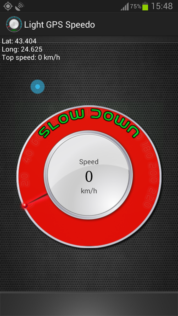 Light GPS Speedometer: kph/mph Light GPS Speedometer: kph/mph