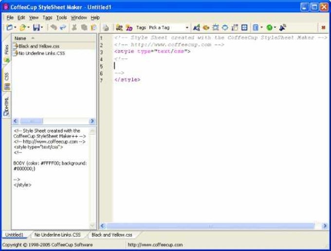 CoffeeCup StyleSheet Maker CoffeeCup StyleSheet Maker