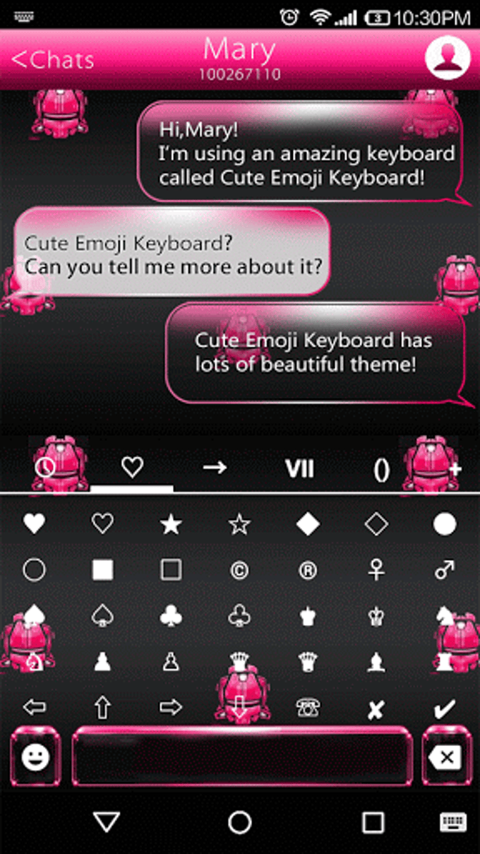 Pink Love Keyboard For Android Download 6458