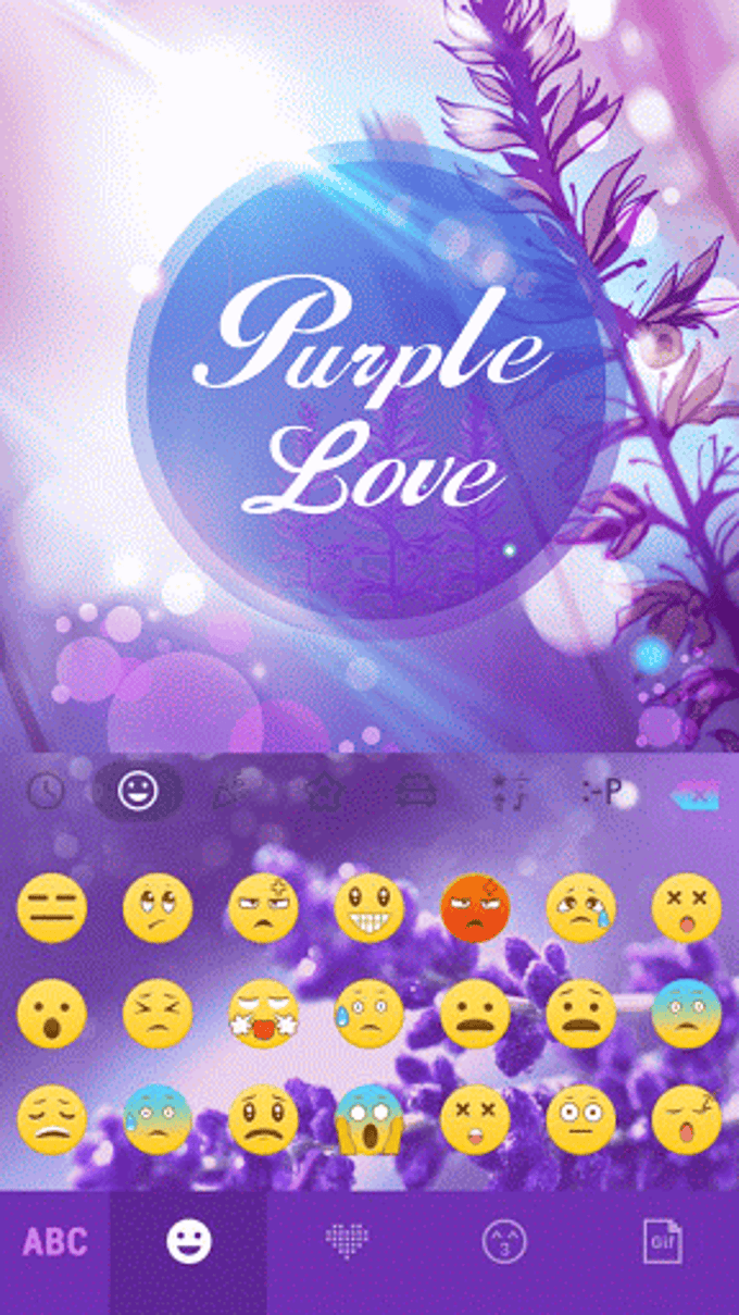 Purple Love Emoji Keyboard Purple Love Emoji Keyboard