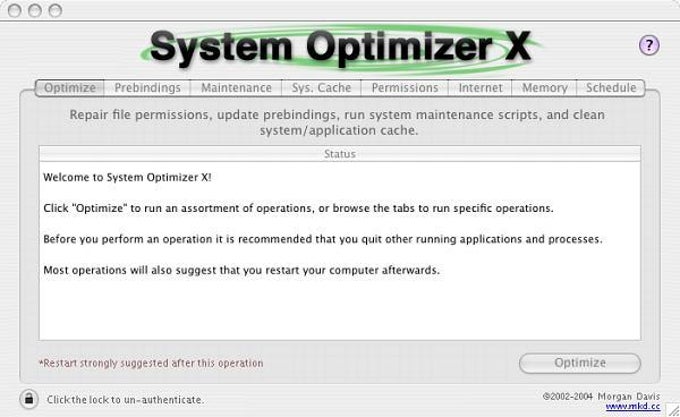 System Optimizer X System Optimizer X