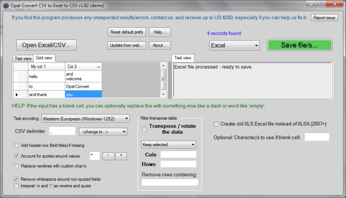 csv unicode to xlsx convert CSV to Convert Opal  Download to CSV  Excel