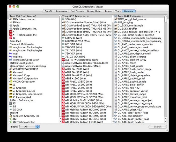 OpenGL Extensions Viewer OpenGL Extensions Viewer