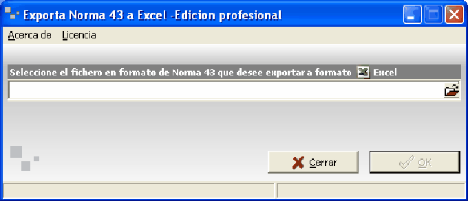 Exporta Norma 43 a Excel