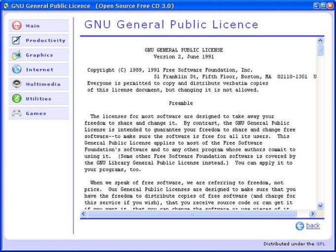 Open Source Free CD Open Source Free CD