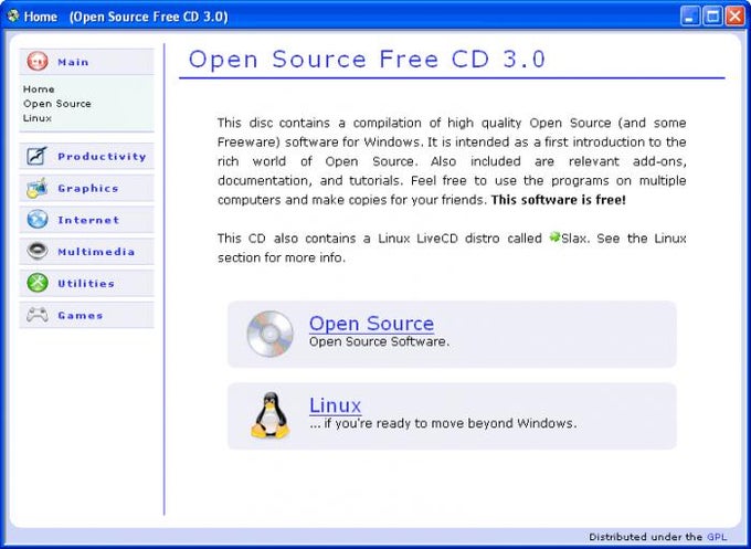 Open Source Free CD Open Source Free CD