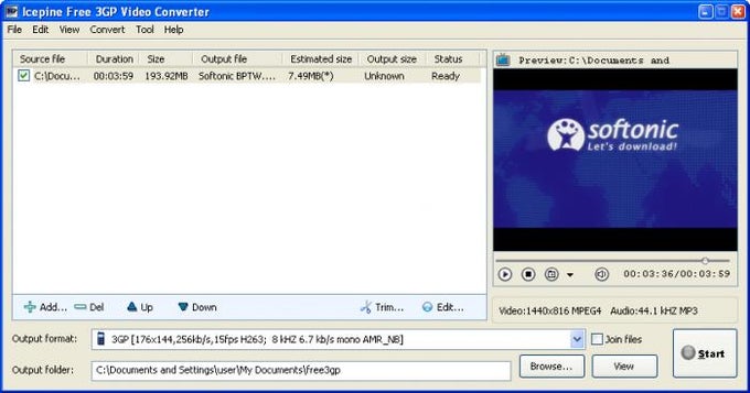Icepine Free 3GP Video Converter Icepine Free 3GP Video Converter