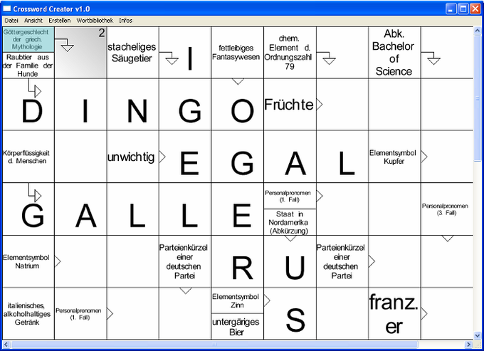 Crossword Creator Crossword Creator
