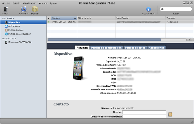 Utilidad Configuración iPhone Utilidad Configuración iPhone