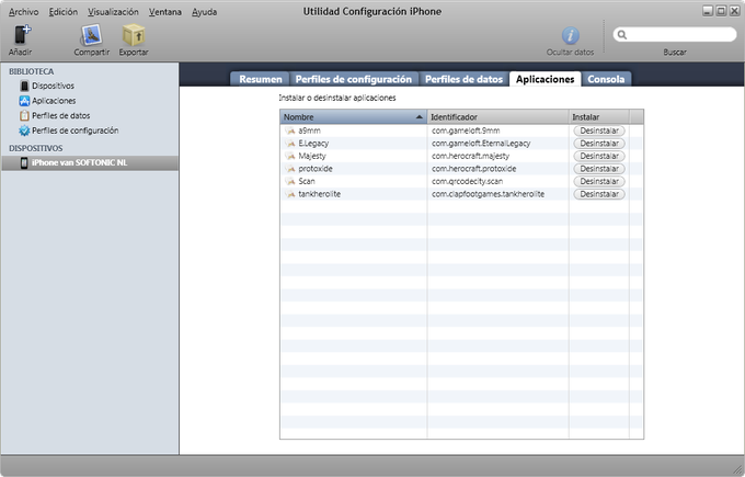 Utilitaire de configuration iPhone Utilitaire de configuration iPhone