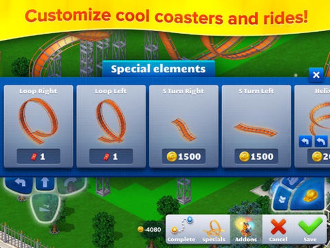 RollerCoaster Tycoon 4 Mobile