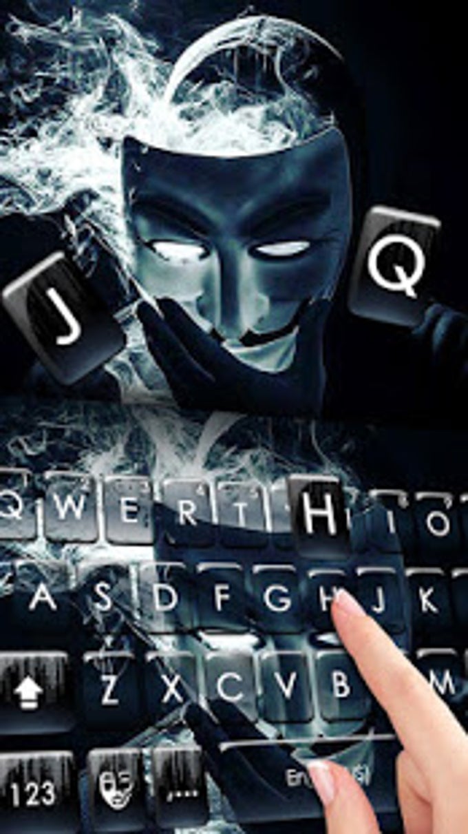 Anonymous Smoke Keyboard Theme