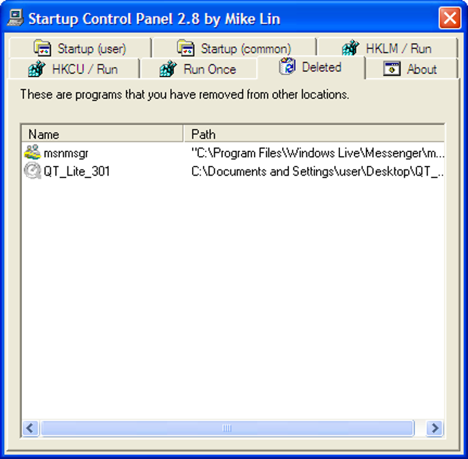 StartUp Control Panel - Download