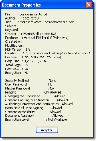 Меню File в Cool PDF Reader