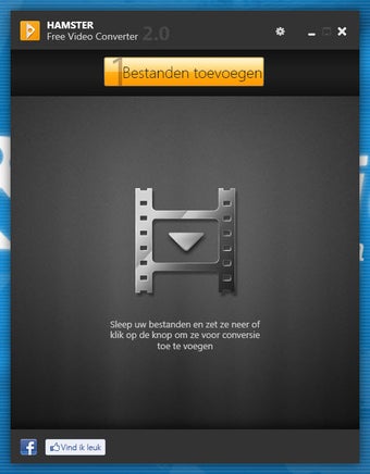 Пустой экран добавления файлов в Hamster Free Video Converter